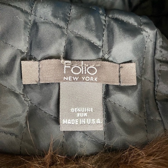 Folio New York Luxurious Brown Fur Suede Hat - Picture 7 of 7